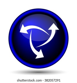 Change icon. Internet button on white background. EPS10 vector