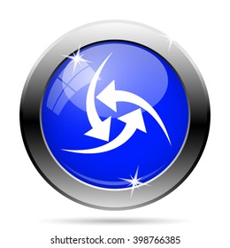 Change icon. Internet button on white background. EPS10 vector