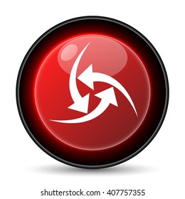 Change icon. Internet button on white background. EPS10 vector
