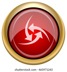 Change icon. Internet button on white background. EPS10 vector.