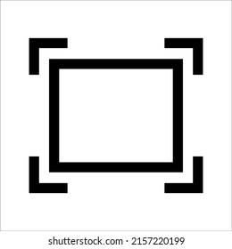 Change icon size. Image, display, custom size, on white background, eps 10.