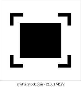 Change icon size. Image, display, custom size, on white background, eps 10.