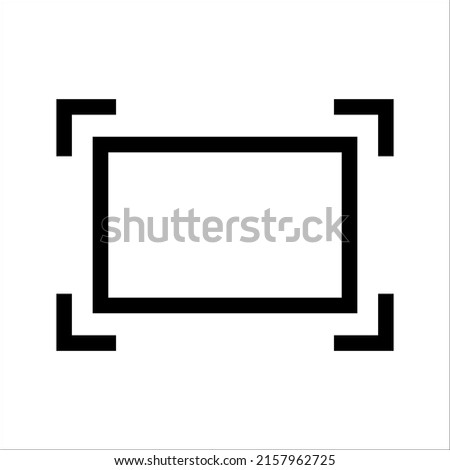 Change icon size. Image, display, custom size, on white background, eps 10.