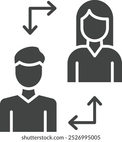 Change icon vector image. Suitable for mobile application web application and print media.