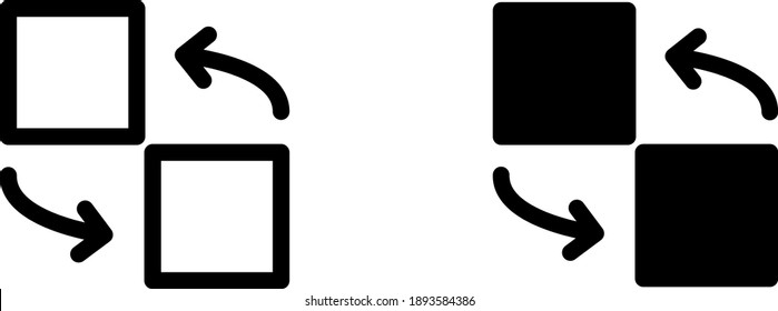 Change icon, vector line illustration	