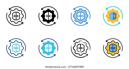 Cambiar iconos para establecer la colección de varios estilos. 
