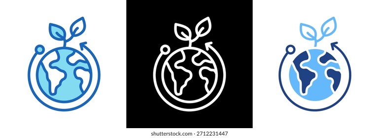 Cambiar Ilustración vectorial de estilo triple de Impact Icon