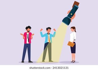 Change job or career. Improvement or progression concept. Colored flat vector illustration isolated.
