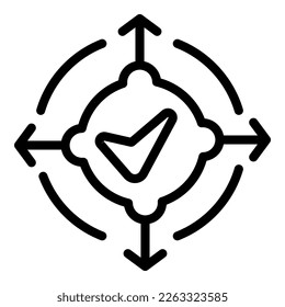 Cambiar el vector de contorno del icono de punto clave. Conclusión principal. Palabras clave