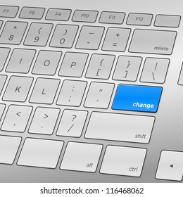 Change Keyboard - Challenging change ahead requiring one keyboard press