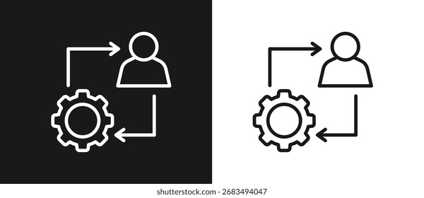 Change Management In Black And White Background