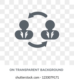 Change management icon. Change management design concept from Time managemnet collection. Simple element vector illustration on transparent background.