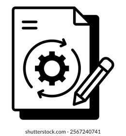 Change Management Icon Element For Design