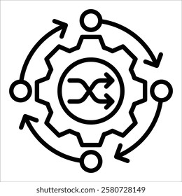 Change Management Icon Element For Design