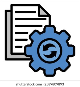 Change Management Icon Element For Design