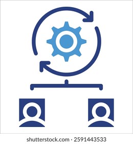 Change Management Icon Element For Design