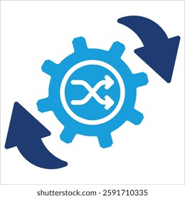 Change Management Icon Element For Design