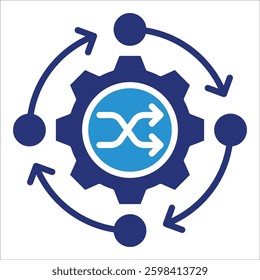 Change Management Icon Element For Design