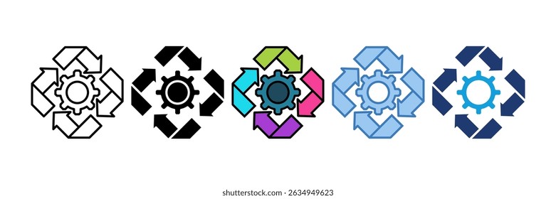 Elemento de icono de gestión de cambios para el diseño