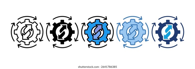 Change Management Icon Element For Design