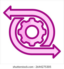 Change Management Icon Element For Design