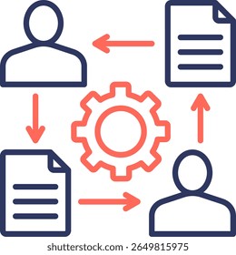 Change Management Icon Element for Design