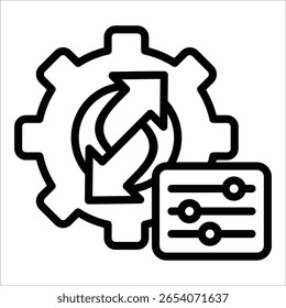Change Management Icon Element For Design