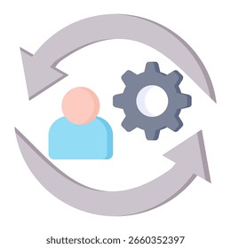 Elemento De Ícone De Gerenciamento De Alterações Para Design E Vetor