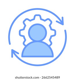Change Management Icon Element For Design