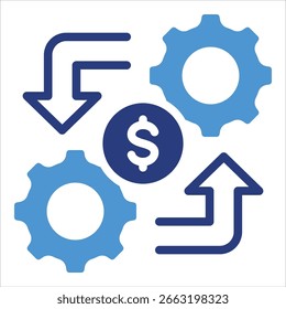 Change Management Icon Element For Design