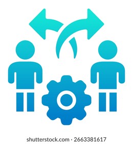 Change Management Icon Element For Design And Vector