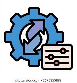 Elemento de icono de gestión de cambios para el diseño