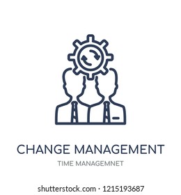 Change Management Icon Change Management Linear Stock Vector (Royalty ...