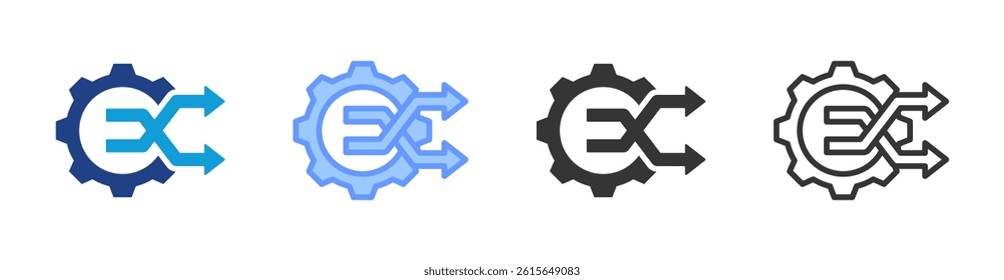 Change Management icon set multiple style collection