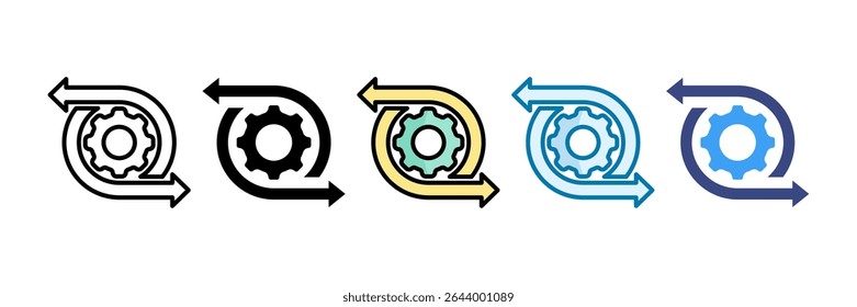Alterar Conjunto de Ícones de Gerenciamento de Coleção de Vários Estilos