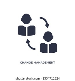 change management icon. Simple element illustration from human resources concept. change management editable symbol design on white background. Can be use for web and mobile.