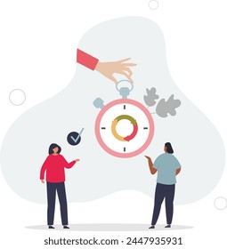 Change management process with business or work agility.Strategy transformation, improvement and process development with effective reschedule daily routines .flat vector illustration.