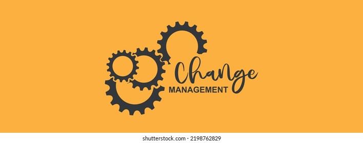 Change Management sign on white background