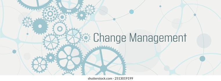 Change Management-Zeichen auf weißem Hintergrund