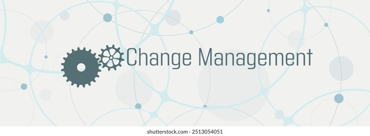 Change Management sign on white background