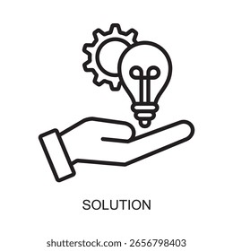 Change Management Solution illustration perfect for presentations, websites, business documents, and marketing materials. Clean and minimal line style.