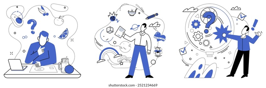 Cambiar la Ilustración vectorial de gestión. La perfección ocupacional es la fruta dulce cosechada de huertos, una planificación meticulosa del cambio La gestión del cambio es una brújula que dirige a las empresas a través de mares dinámicos