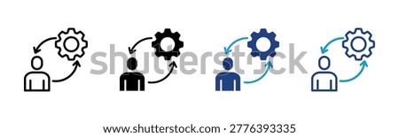 Change Management Web icon with multiple style collection