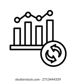 Cambiar métricas Ilustración vectorial de iconos de esquema