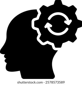 Change Mind Icon Glyph Vector Illustration