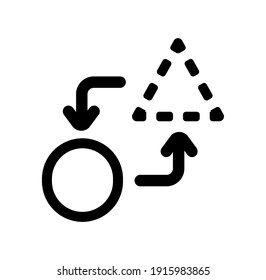 Change, move, upgrade vector icon illustration