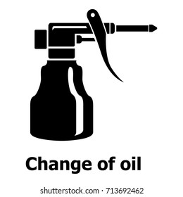 Change oil icon. Simple illustration of change oil vector icon for web