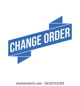 Change Order Letter Rubber Stamp Template Design