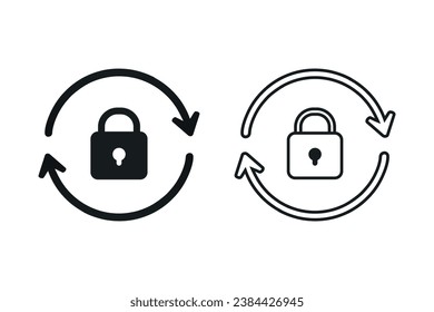 Change padlock icon. Illustration vector