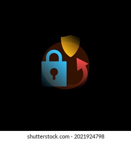 Change password. Vector icon in gradient style